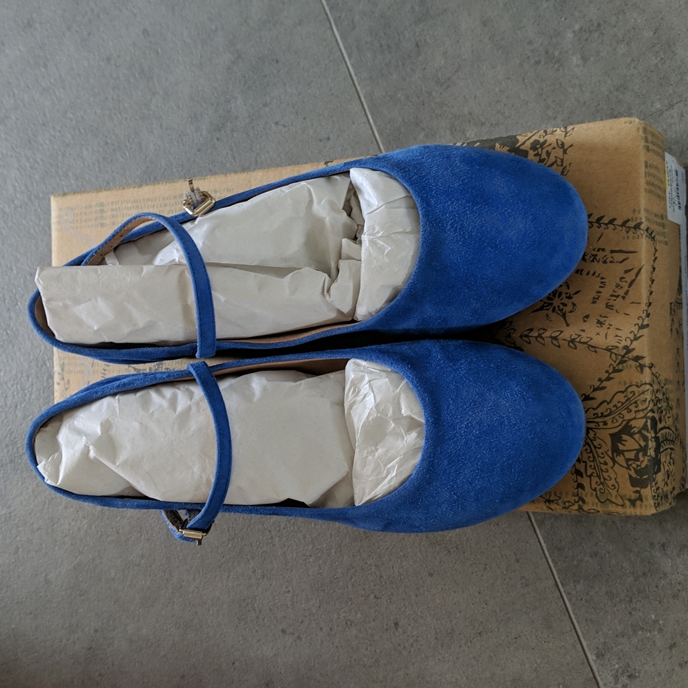 Free People Blue Flats